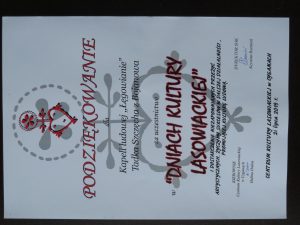 dyplom z podziękowaniami.